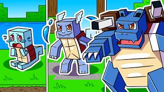 I Survived 100 DAYS as a WATER POKEMON SQUIRTLE in HARDCORE Minecraft [upl. by Charteris626]