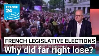 French legislative elections Far right failed to convince it was ready to govern • FRANCE 24 [upl. by Enattirb]