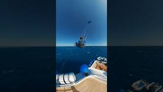 How to start Kitesurfing 😱🤯 Jump off a Yacht stighoefnagel [upl. by Danika]