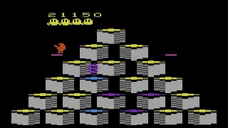 Qbert Atari 2600 Gameplay [upl. by Wendin]