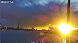 First sunset streamed in three weeks Love it This is Sydney Harbour Australia LIVE Cam 17112023 [upl. by Yltneb]