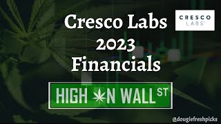 Cresco Labs 2023 Financials [upl. by Lulita]