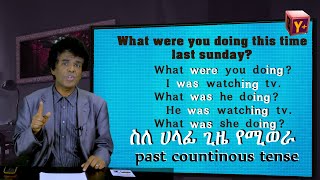 Yimaru plus 17  ስለ ሀላፊ ጊዜ የሚወራ past continous tense [upl. by Eisdnil]