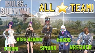 ALLSTAR TEAM ft WRECKER MISS NANING STORMI AND HAKOB  Rules of Survival Tagalog [upl. by Rolyab]