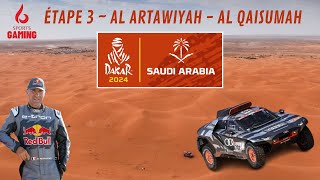 🏁 LE DAKAR 2024 🇸🇦  RÉSUMÉ AUTO  ÉTAPE 3 [upl. by Layor]