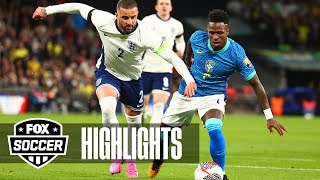 England vs Brazil International Friendly Highlights  FOX Soccer [upl. by Naujal]