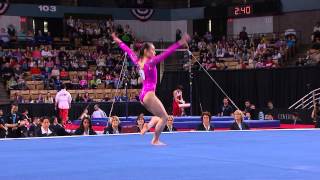 Katelyn Ohashi  Floor Exercise  2013 ATampT American Cup [upl. by Atnuahc]