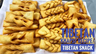 Crispy Tibetan Khapse Recipe Losar Khapse How To Make Tibetan Khapse At Home Tibetan Snack [upl. by Giacamo692]