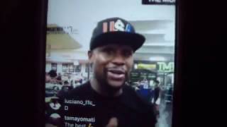 Floyd Mayweather Teaching  Pivots  Footwork  Jab  Right Hand amp More [upl. by Terpstra]