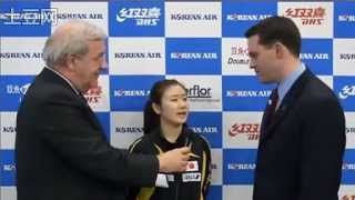 An interview with Fukuhara Ai after the semi final of Table Tennis World Championship 2010 [upl. by Nahej]