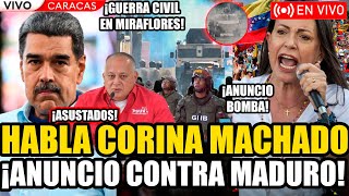 🔴URGENTE HABLA CORINA MACHADO CON ANUNCIO BOMBA QUE ASUSTA A MADURO DIOSDADO CABELLO FRAN FIJAP [upl. by Ardnasela648]