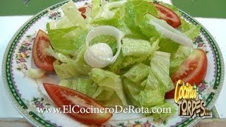 ✅ ENSALADA DE LECHUGA ✅ COCINA PARA TORPES 25 👍 [upl. by Iliam565]