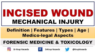 Incised Wound  Mechanical Injury  Dr Krup Vasavda [upl. by Clausen]