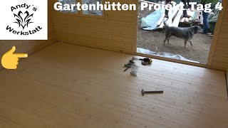 Gartenhütten Projekt Teil 5  Fußboden  Tag 4 [upl. by Olds]