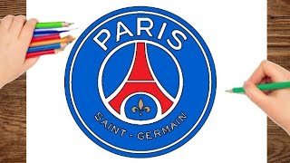 How To Draw Paris saint Germain FC logo [upl. by Sidonnie987]