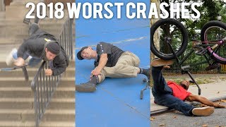 ANTHONY PANZA amp FRIENDS  2018 WORST BMX CRASHES [upl. by Tohcnarf]