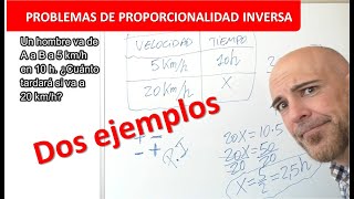 PROBLEMAS DE PROPORCIONALIDAD INVERSA [upl. by Aminta]