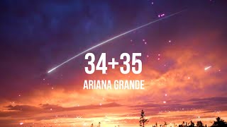 3435  Ariana Grande lyrics [upl. by Brost245]