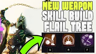 New World Flail Skill Build Tree Weapon Release New Best Weapon Rise of the Angry Earth [upl. by Cuda]