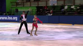 8 E KRUTSKIKH  V MOROZOV RUS  ISU JGP Tallinn Cup 2011 Junior Pairs Free Skating [upl. by Bartosch]