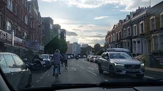 Driving Stoke Newington Hackney London [upl. by Ateekahs530]