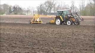 Renault 7514S Ploughing part 1 [upl. by Dorcus829]