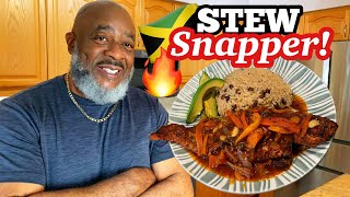 How to make Brown Stew Snapper FISH  Deddys Kitchen [upl. by Eilliw]