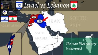 Israel vs Lebanon the most liked country in the world [upl. by Attenehs]