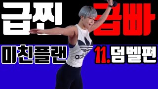 SUB 급찐급빠 덤벨편 난리난 전신 다이어트 운동 미친플랜 급찐급빠 11탄 PPIYAKs FITshort term diet ver11 dumbbell workout [upl. by Anilahs468]