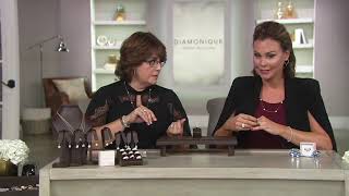 Diamonique 350 cttw Bridal Ring Set Platinum Clad on QVC [upl. by Corenda580]