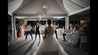 EPIC GROOMSMEN DANCE SUPRISE for the bride  Amazing Wedding all time [upl. by Ecinereb]