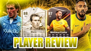 EA FC 24 LEVEL 40 CUNHA und BLANC ICON SBC PLAYER REVIEW [upl. by Acinej]