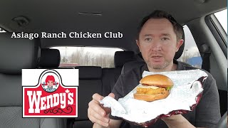 Wendys ASIAGO RANCH CHICKEN CLUB Review [upl. by Glynis]