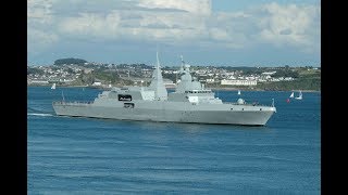 SOUTH AFRICAN NAVY FRIGATE SAS AMATOLA F145 ENTERS DEVONPORT AT DEVILS POINT  2nd August 2007 [upl. by Kruse]