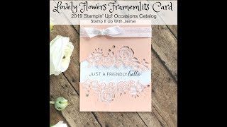 Stampin Up 2019 Occasions Catalog Tutorial Forever Lovely [upl. by Allcot872]