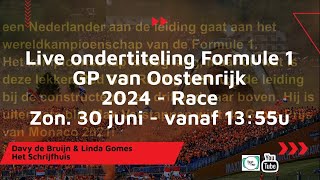 Live ondertiteling  Formule 1 GP van Oostenrijk 2024  Race 3006 [upl. by Phillida342]