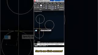 Circle command in AutoCAD  using ways  shorts autocad lesson circle [upl. by Tadich]