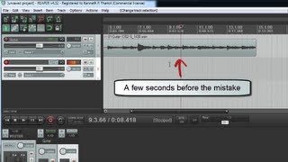 Overdubbing to Fix Mistakes When Recording in Reaper [upl. by Niabi482]