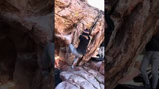 Spring Loaded V8  Red Rock  Bouldering [upl. by Yanetruoc]