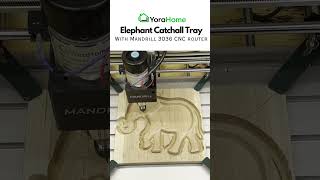 Elephant Catchall Tray With Mandrill CNC Router [upl. by Nylekoorb]