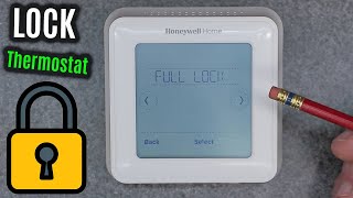 LOCK Honeywell Home T6 Pro  LOCKING Device from Users  ZWave WiFi SMART Thermostat [upl. by Nytsirk]