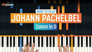 How to Play quotCanon in Dquot by Johann Pachelbel  HDpiano Part 1 Piano Tutorial [upl. by Nonnahsal]