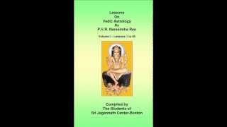 Lesson 3  vedic astrology by PVR Narasimha Rao [upl. by Atiugram]