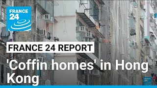 Coffin homes in Hong Kong Authorities step up efforts to get rid of tiny squalid apartments [upl. by Calen291]