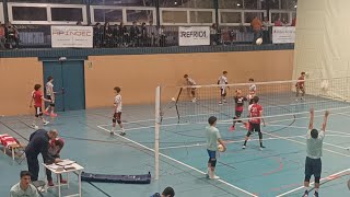 1aDiv Juvenil Masc Volei GironaCNS Blanc [upl. by Ahsinej]