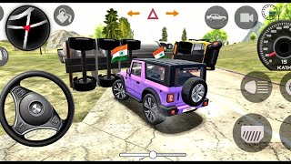 U74×4📱 MAHINDRA THAR CITY 😈 Driving gadi wala game  Car game android [upl. by Drofiar]