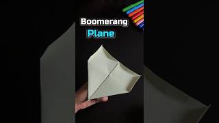 Make the Easiest Boomerang Plane Ever  paper plane 😃 [upl. by Reppep]