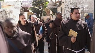 Peregrinação Liturgica na Capela da Flagelação [upl. by Ressay]