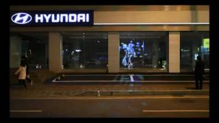 Transparent Holographic Rear Projection Film For Shop Window Advertising [upl. by Ainolloppa567]