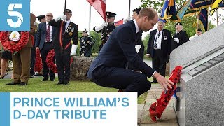 Prince William pays tribute to ‘ultimate sacrifice’ of DDay fallen  5 News [upl. by Leonore]